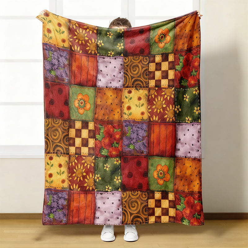 Príjemná a mäkká kvetinová prikrývka