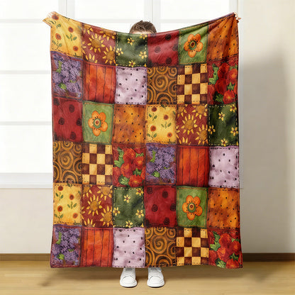 Príjemná a mäkká kvetinová prikrývka