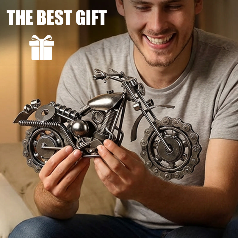 🎁Posledných 50 sád k dispozícii 📿Náhrdelník s ružami zadarmo🎁⚡Ručne vyrobený železný model motocykla