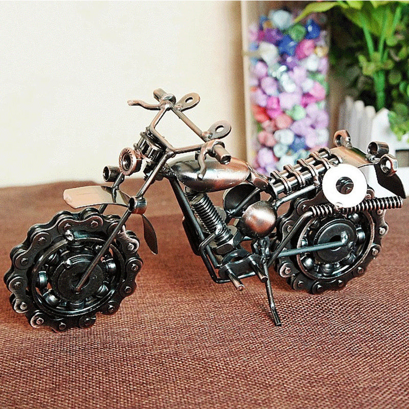 🎁Posledných 50 sád k dispozícii 📿Náhrdelník s ružami zadarmo🎁⚡Ručne vyrobený železný model motocykla