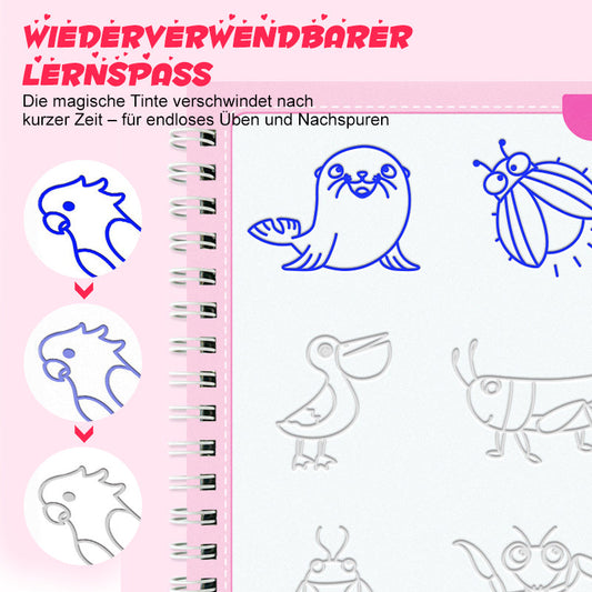 Kreslící knihy s drážkami pro děti