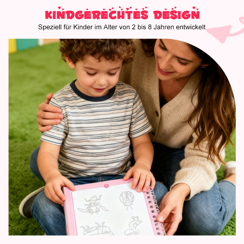 Kreslící knihy s drážkami pro děti