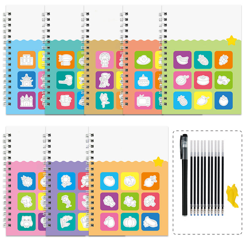 Kreslící knihy s drážkami pro děti