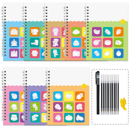 Kreslící knihy s drážkami pro děti