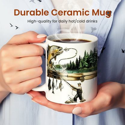 🔥🔥🔥 Keramický hrnček na kávu s motívom rýb