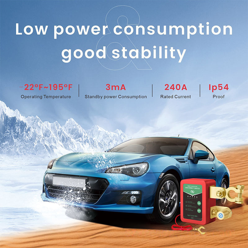Odpojovač autobatérie s diaľkovým ovládaním 12V/24V