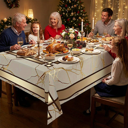 ⏳ Časovo obmedzená 50% zľava ✨ Vodotesný obrus s mramorovým efektom 🍽️