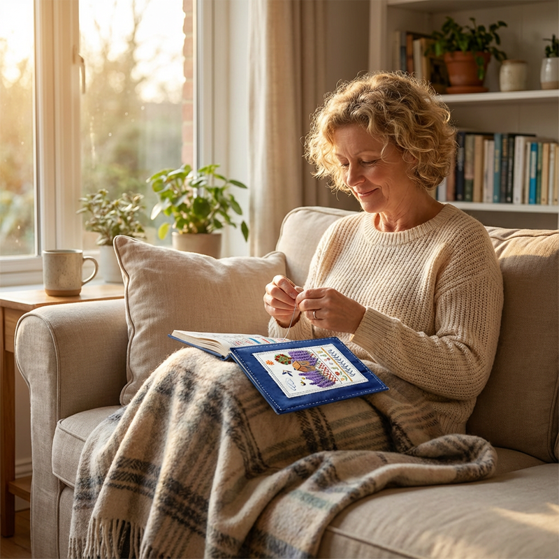 🌈Sada zošitov na precvičovanie vyšívacích stehov svojpomocne