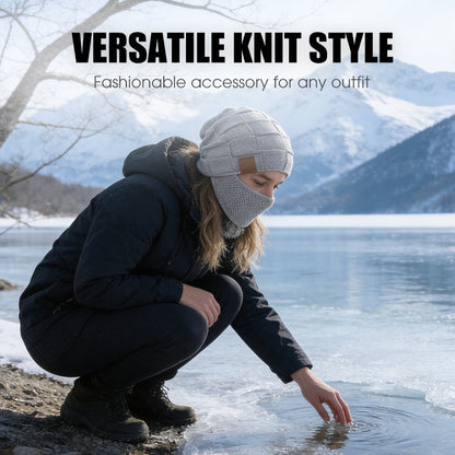 Zimná teplá čiapka s krytom tváre