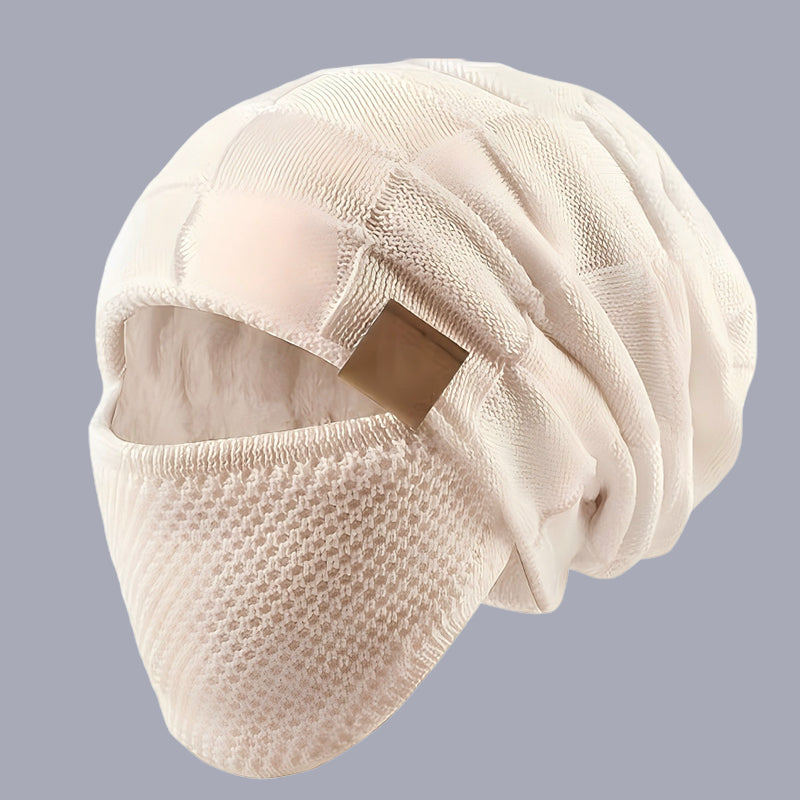 Zimná teplá čiapka s krytom tváre