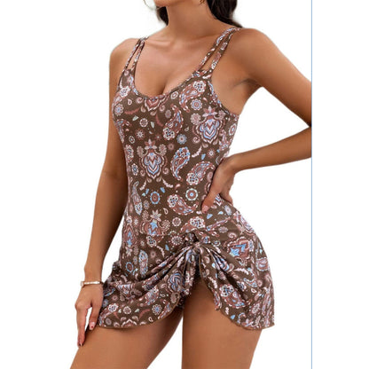 👙[S-4XL]✨Dámské plavky plus size s tvarováním břicha a bočními šňůrkami