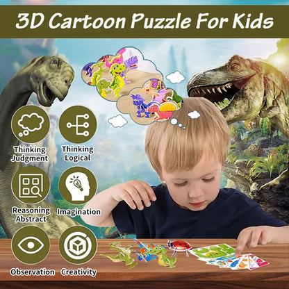 🎠Zabava za najmlajše! Naredi sam 3D risana sestavljanka | ROKR