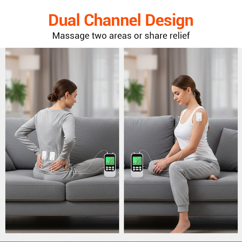 🔥 Prenosný dvojkanálový elektromyostimulátor TENS