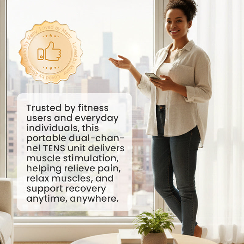 🔥 Prenosný dvojkanálový elektromyostimulátor TENS