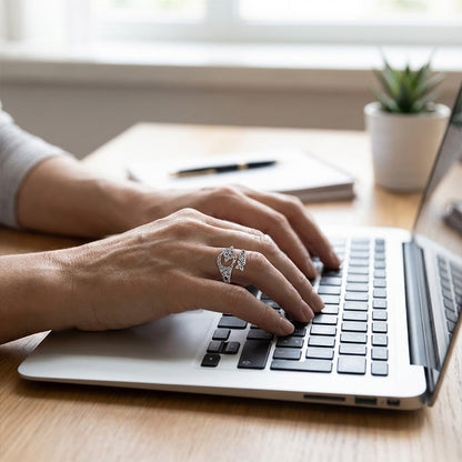 S925 strieborný prsteň s keltským uzlom