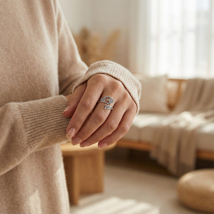 S925 strieborný prsteň s keltským uzlom