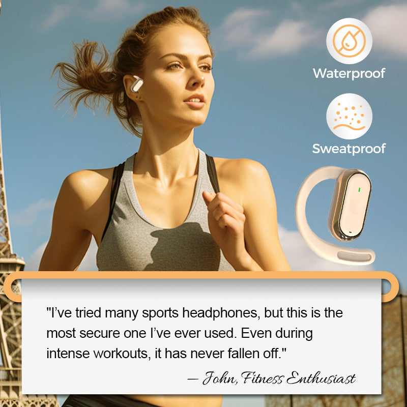 Bezdrôtové slúchadlá s kostnou vodivosťou pre šport