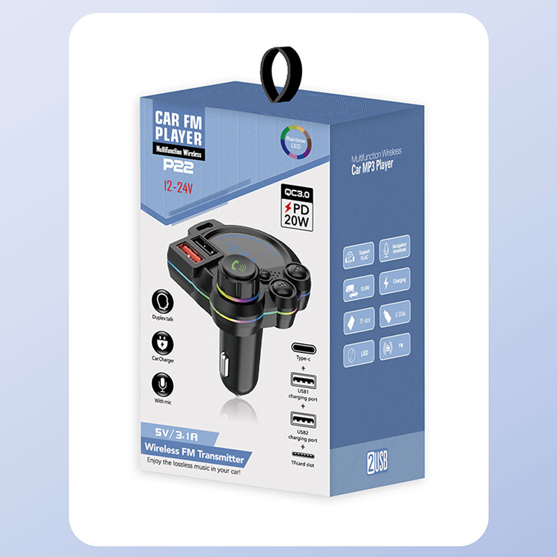 Univerzálny dvojportový FM Bluetooth vysielač do auta