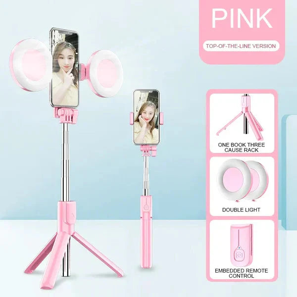 🔥Horký predaj ZĽAVA 50 %🎁Nový vylepšený multifunkčný selfie stick a statív s odnímateľným telefónom