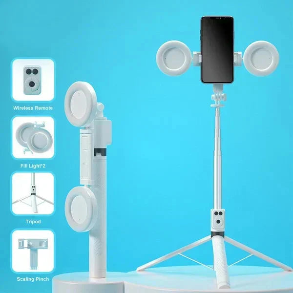 🔥Horký predaj ZĽAVA 50 %🎁Nový vylepšený multifunkčný selfie stick a statív s odnímateľným telefónom