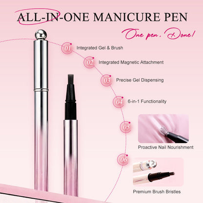 Gélové pero na nechty Cat Eye All-in-One